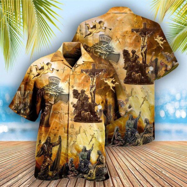 Jesus Is My Savior Christian Hawaiian Shirt for Men – Unique Gift for Christian Friend