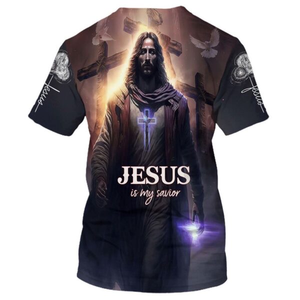 Jesus Is My Savior Cross All Over Print 3D T-Shirt – Men & Women Christian Faith Shirt