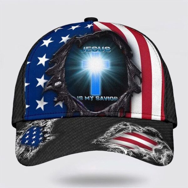 Jesus Is My Savior Cross Light Baseball Cap Hat  Trucker Classic Hats Gift