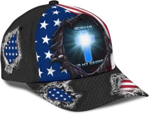 Jesus Is My Savior Cross Light Baseball Cap Hat Trucker Classic Hats Gift 3