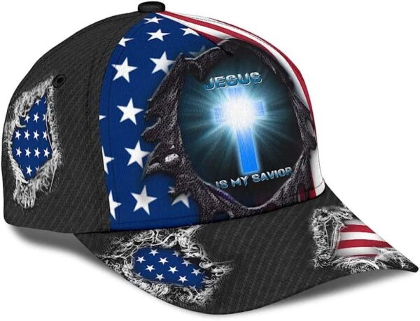 Jesus Is My Savior Cross Light Baseball Cap Hat  Trucker Classic Hats Gift