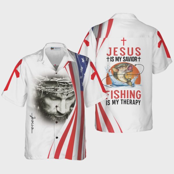 Jesus Is My Savior Hawaiian Shirt: Therapy Aloha Shirt for Men & Women