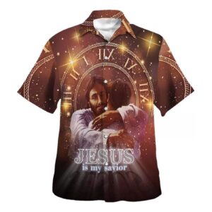Men s Jesus Is My Savior Hawaiian Shirt - Christian Gift