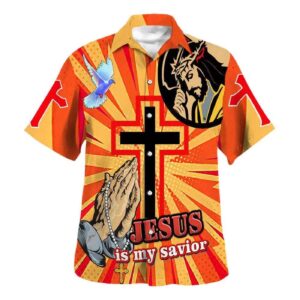 Christian Jesus Pray Cross Hawaiian Shirt for Men - Gift for Christian