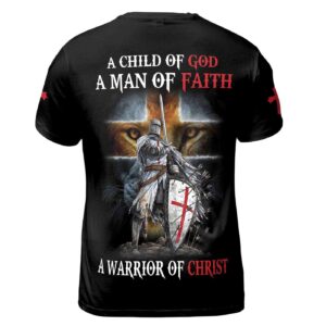 Jesus Is My Savior Knight Of Christ Grunge Men's T-Shirt S-5XL 1