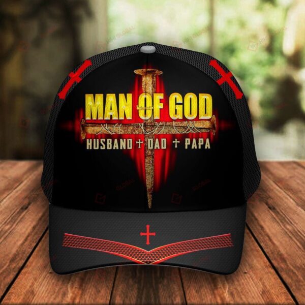 Jesus is my Savior Man of God Dad Husband Papa 3d Cap ALL OVER PRINTED