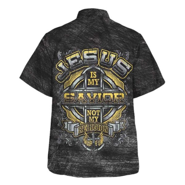 Men s Jesus Is My Savior Christian Hawaiian Shirt – Perfect Gift for Christian Faith