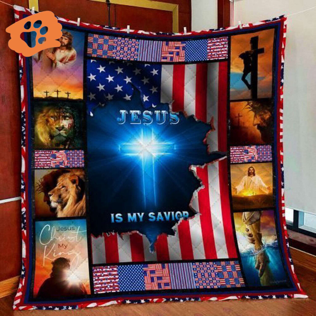 Jesus Is My Savior Quilt Blanket Jesus Is My Savior Quilt Blanket