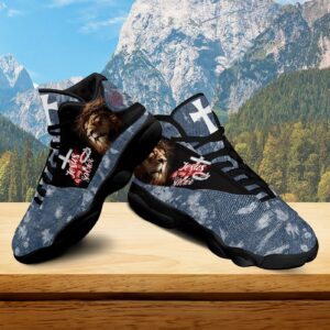 Jesus Is My Savior Running Shoes, Lion Of The Judah Christian Cross Basketball Shoes, Unisex Footwear Shoes 1