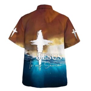 Men s Jesus Is My Savior Hawaiian Shirt - Christian Gift 1