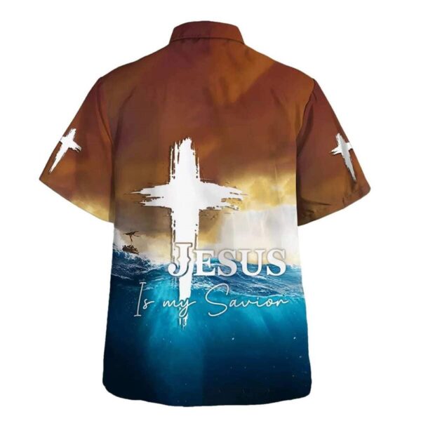 Men s Jesus Is My Savior Hawaiian Shirt – Christian Gift