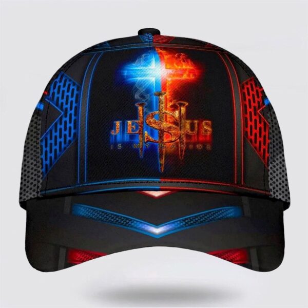 Jesus Is My Savior The Cross Light Baseball Cap Hat  Trucker Classic Hats Gift