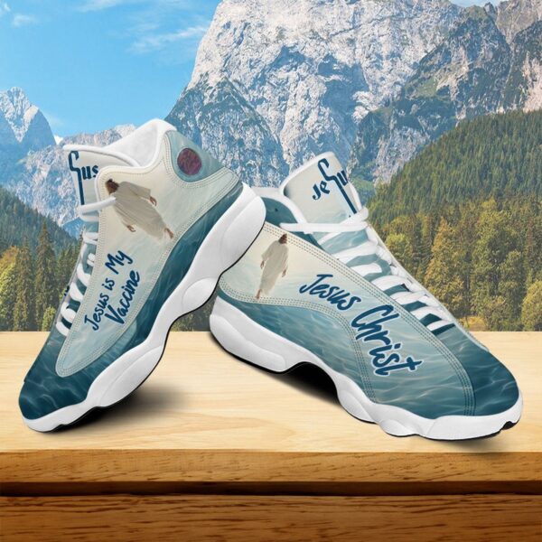 Jesus Is My Vaccine Basketball Shoes, Christian Shoes Unisex Footwear, Jesus Lovers Gift