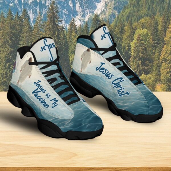 Jesus Is My Vaccine Basketball Shoes, Christian Shoes Unisex Footwear, Jesus Lovers Gift