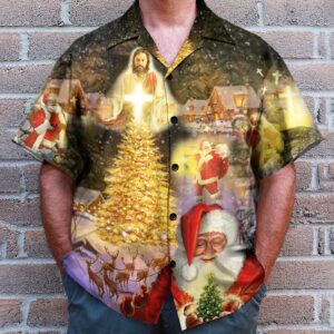 Jesus Is The Magic Of Christmas Hawaiian Shirt - Festive Holiday Apparel 3
