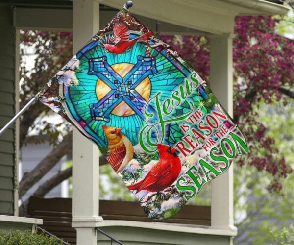 Jesus Is The Reason For The Reason Flag Christian Cross Flag Easter Yard Decor