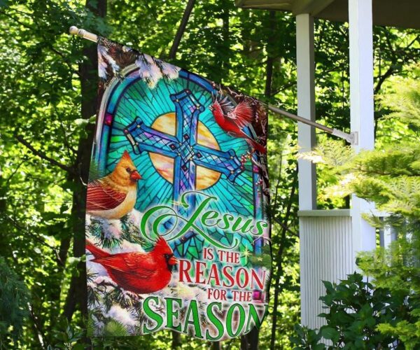 Jesus Is The Reason For The Reason Flag Christian Cross Flag Easter Yard Decor