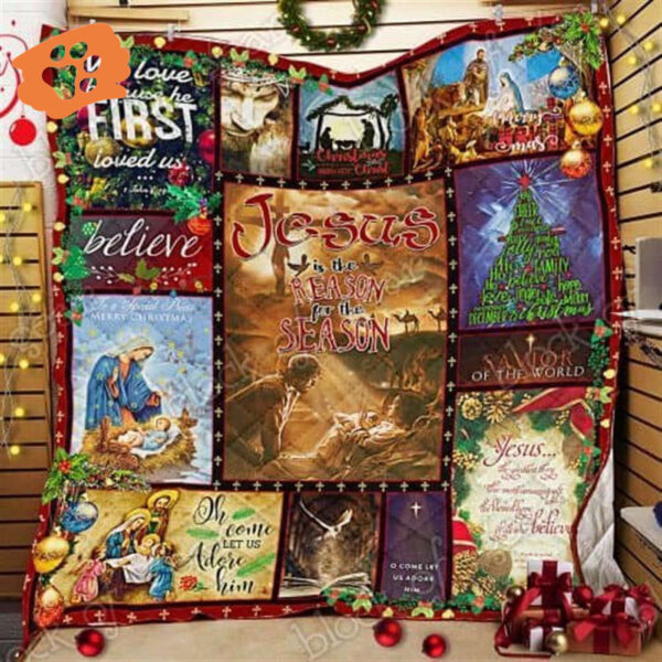 Jesus Is The Reason Quilt Blanket – Christian Gift for Believers