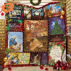 Jesus Is The Reason For The Season Quilt - Festive Religious Decor