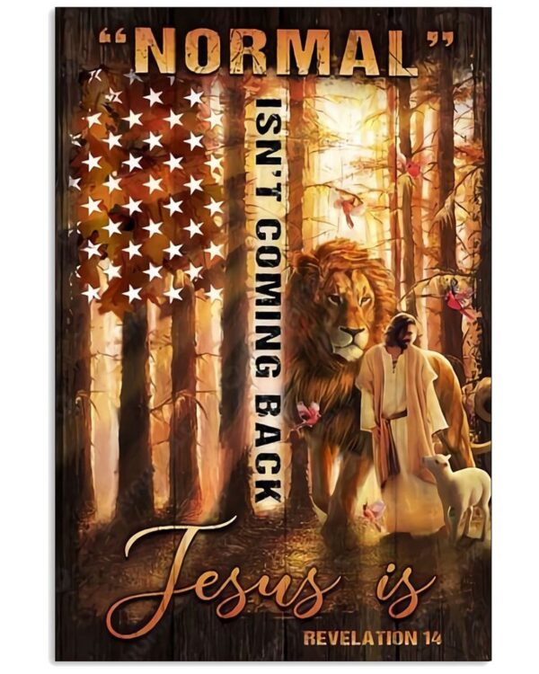 Jesus Is Vertical Poster Canvas