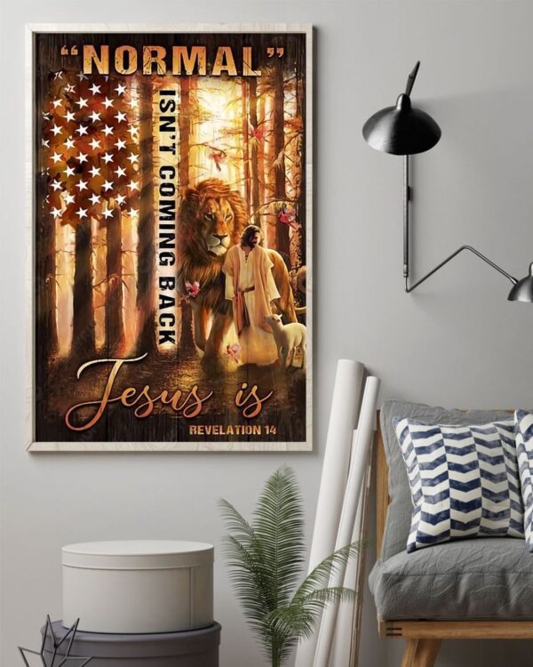 Jesus Is Vertical Poster Canvas