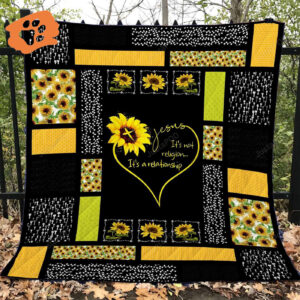 Jesus Relationship Sunflower Quilt - Pod000088 Unique Religious Gift