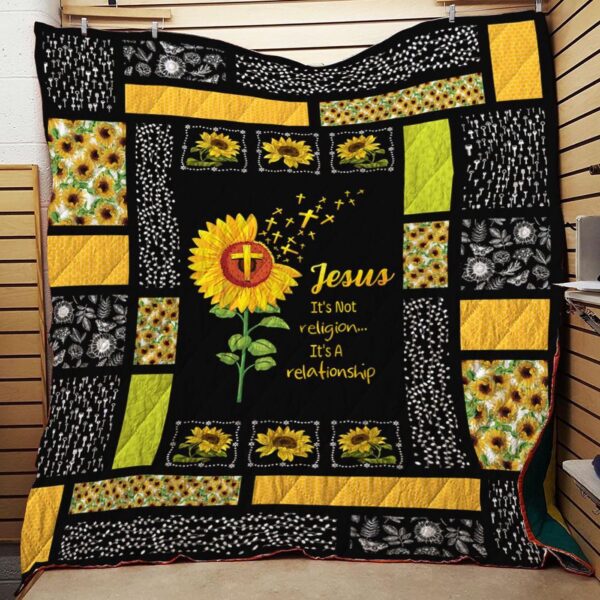 Jesus Relationship Christian Quilt Blanket – Perfect Gifts for Christians