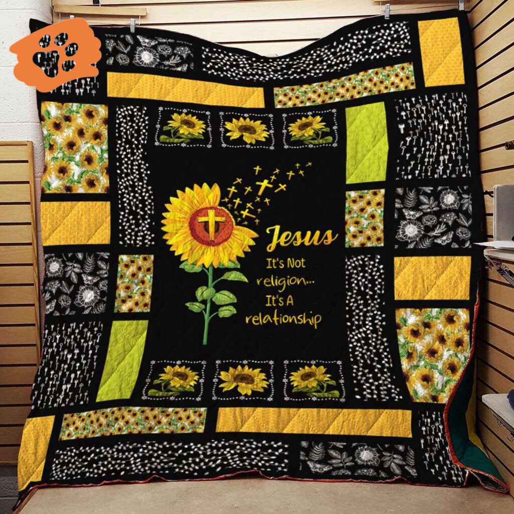 Jesus Relationship Christian Quilt Blanket – Perfect Gifts for Christians Jesus Relationship Christian Quilt Blanket – Perfect Gifts for Christians