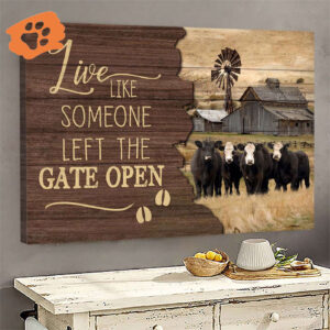 Religious Christian Home Decor Gift - Jesus Landscape & Tranquil Farm Poster