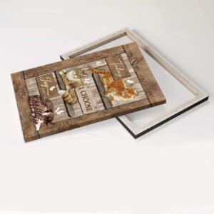 Religious Christian Home Decor Gift: Jesus Landscape Poster with Cat and Butterfly - Today I Choose Joy 5