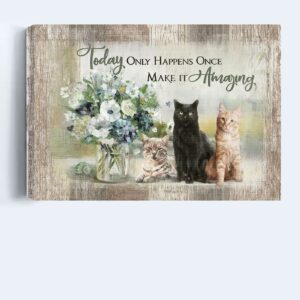 Jesus Landscape Poster Home Decor Gift - Adorable Cats Flower Vase - Religious Christian Gift - Today Only! 1