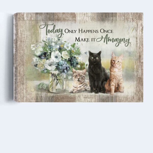 Jesus Landscape Poster Home Decor Gift – Adorable Cats Flower Vase – Religious Christian Gift – Today Only!