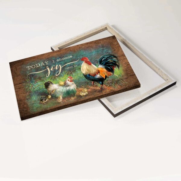 Religious Christian Jesus Landscape Poster: Chick Couple Drawing Home Decor Gift – Choose Joy