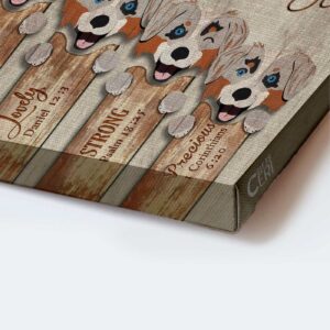 Jesus & Australian Shepherd Landscape Poster Home Decor Gift - Christian Gift - God Says You Are 3