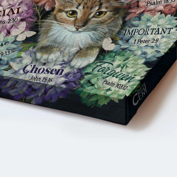 Jesus Landscape Poster – Cat Hydrangea Butterfly Home Decor Gift for Christian