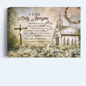 Jesus Landscape Poster Home Decor - Church & Garden Wall Art Gift for Christians - I Can Only Imagine 3