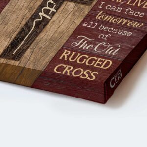 Christian Home Decor Gift: Jesus Landscape Poster - Amazing Cross & Grace 1