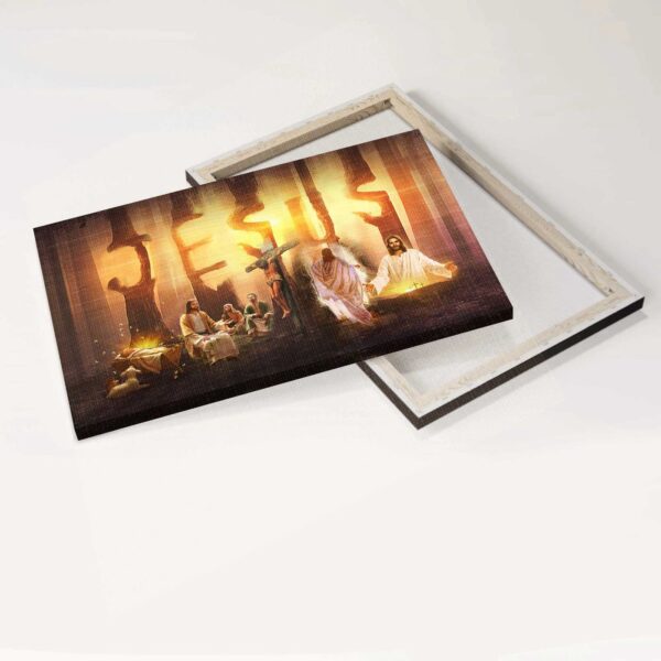 Christian Home Decor: Jesus & Little Lamb Landscape Posters – Unique Gifts for Christians