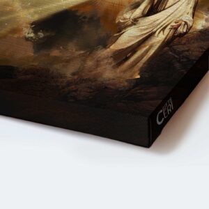 Jesus Landscape Poster Home Decor Gift - Heavenly Halo Healing Prayers Christian Gift 1