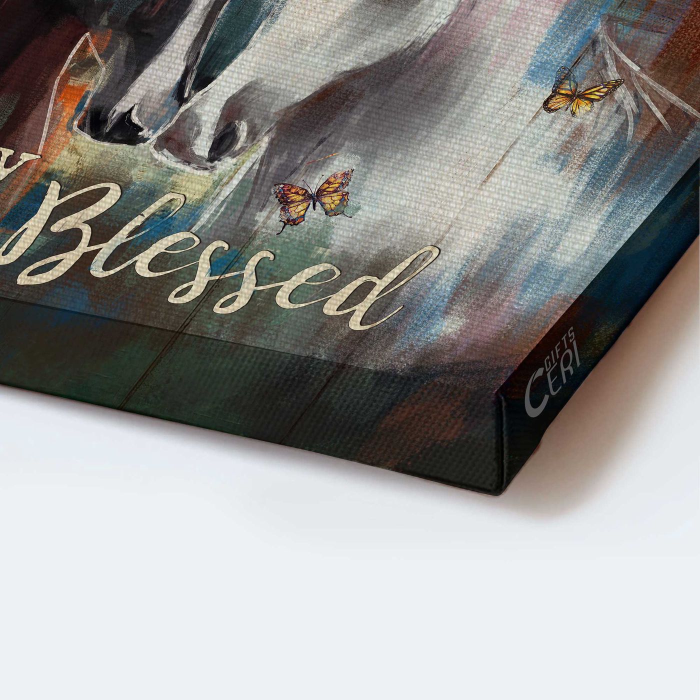 Christian Home Decor Gift: Jesus Landscape & Simply Blessed Poster with Horse Painting & Monarch Butterfly – Perfect Gift for Christians Christian Home Decor Gift: Jesus Landscape & Simply Blessed Poster with Horse Painting & Monarch Butterfly – Perfect Gift for Christians