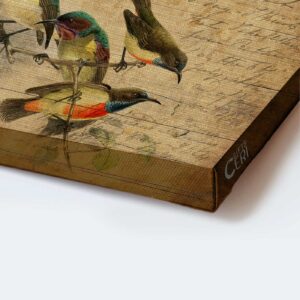 Jesus Landscape and Hummingbird Cranberry Tree Poster Home Decor Gift Set for Christian - Just Breathe Inspirational Wall Art 1
