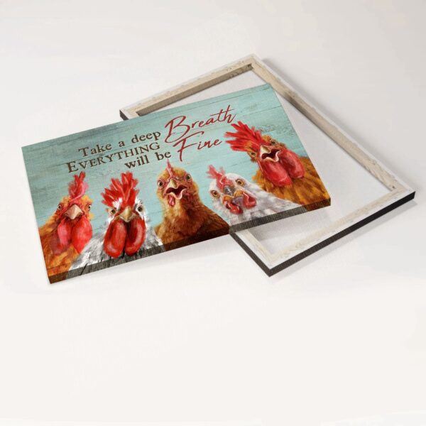 Jesus Rooster & Peace Farm Landscape Poster – Religious Christian Home Decor Gift