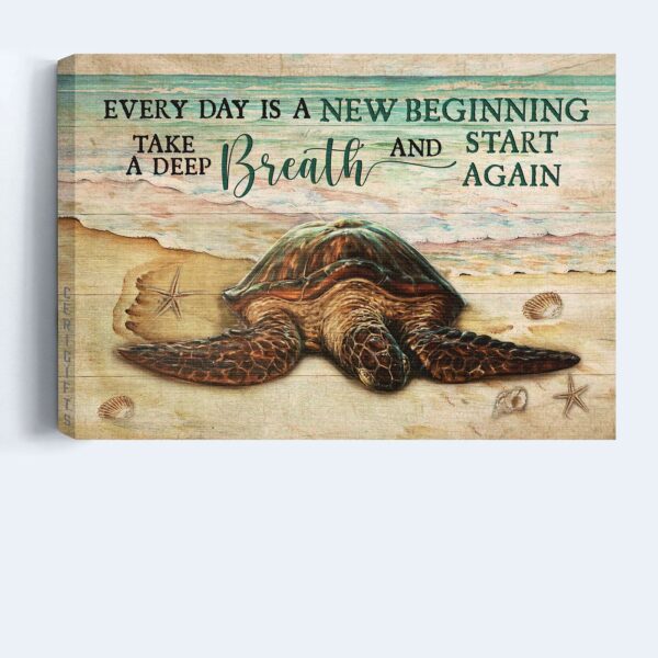 Religious Christian Home Decor: Jesus Landscape & Beach Painting Poster Gift