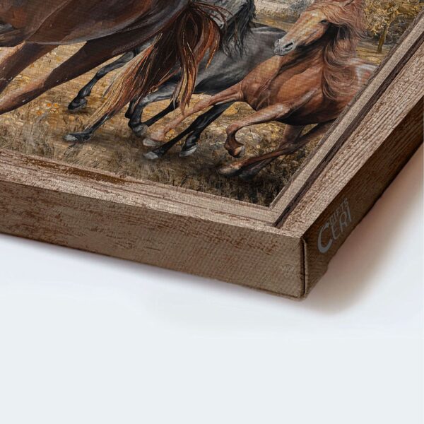 Religious Christian Gift: Jesus & American Quarter Horse Landscape Poster Home Decor