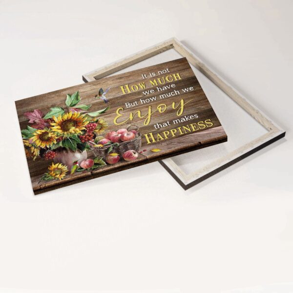 Christian Home Decor Gift: Jesus Landscape Poster with Apple Sunflower Vase and Hummingbird – Bring Happiness to Your Space