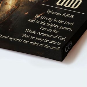 Armour of God Warrior Landscape Poster - Christian Home Decor Gift 1