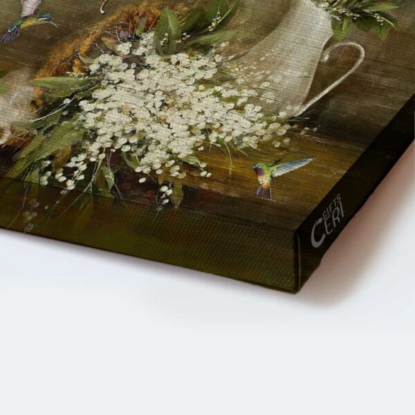 Christian Home Decor Gift: Jesus Landscape Poster with Baby Flower Hummingbird and Still Painting – Wall Art Prints