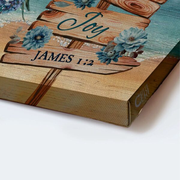 Christian Home Decor Gift: Jesus Landscape Poster with Blue Flowers Sea Turtles and White Butterfly