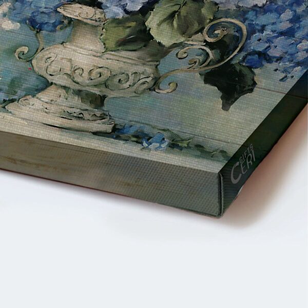 Christian Home Decor Gift: Jesus Landscape Poster with Blue Hydrangea Daisy and Hummingbirds – Just Breathe