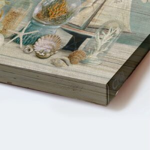 Christian Home Decor Gift: Jesus Landscape Poster with Blue Hydrangea Seashells and Coral - Do Not Worry About Tomorrow 1